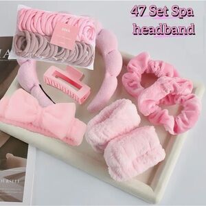 Pink Spa Headband Set 47 Pieces